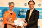 Dr. Alice Crook of Canada with Dr. Johnson Chiang, WVA President