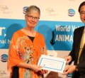 Dr. Alice Crook of Canada with Dr. Johnson Chiang, WVA President